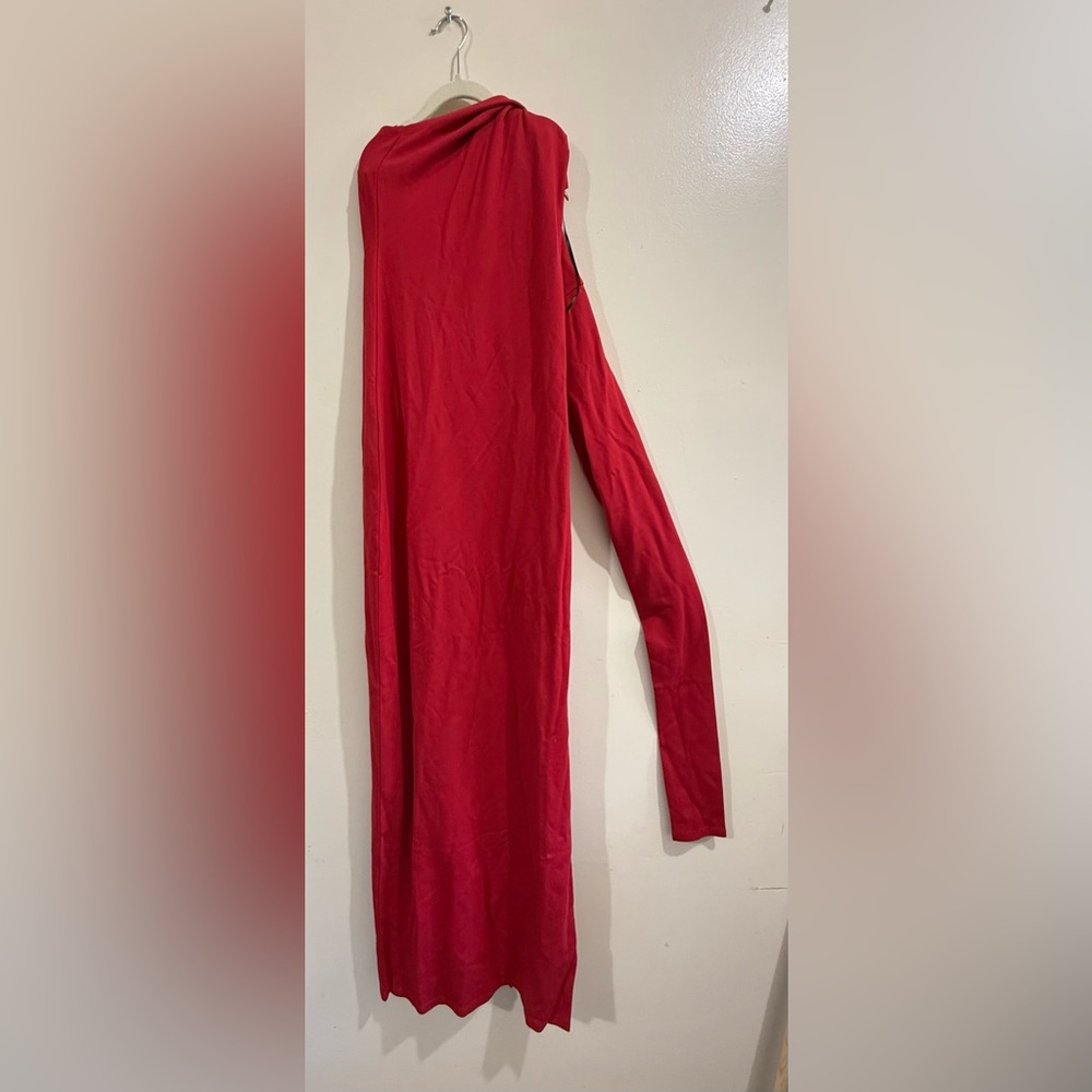 MARELLA One Shoulder Red Dress - Picture 5 of 12